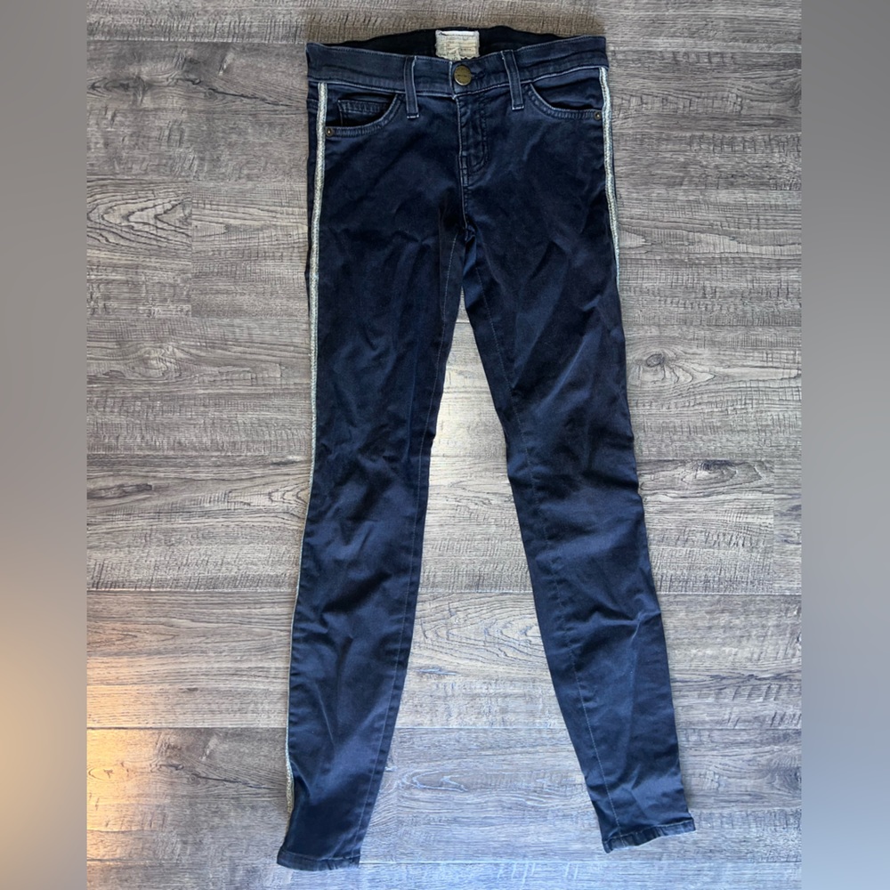 Current Eliot The Ankle Skinny Matte Black Tux Jeans Style #1393-0427